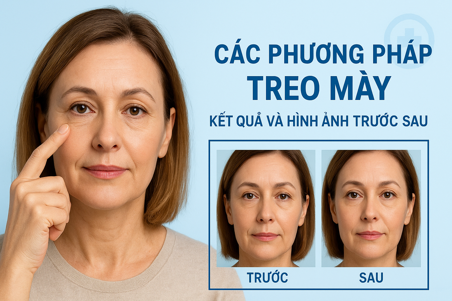 Các phương pháp treo mày: Kết quả và hình ảnh trước sau